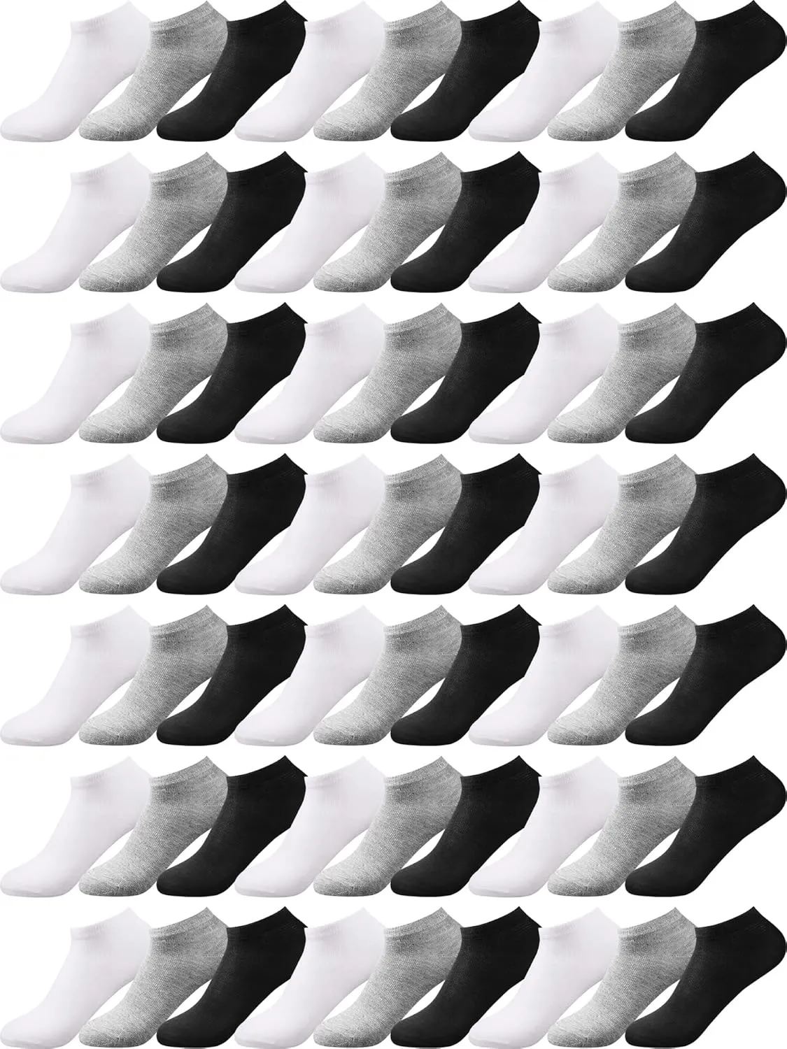 150 Pairs Low Cut Ankle Socks Pack Comfortable Wicking Lightweight Ankle Casual No Show Short Socks for Men Women