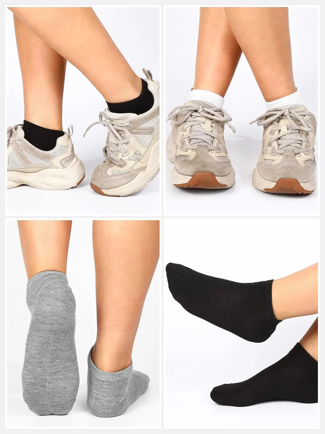 150 Pairs Low Cut Ankle Socks Pack Comfortable Wicking Lightweight Ankle Casual No Show Short Socks for Men Women