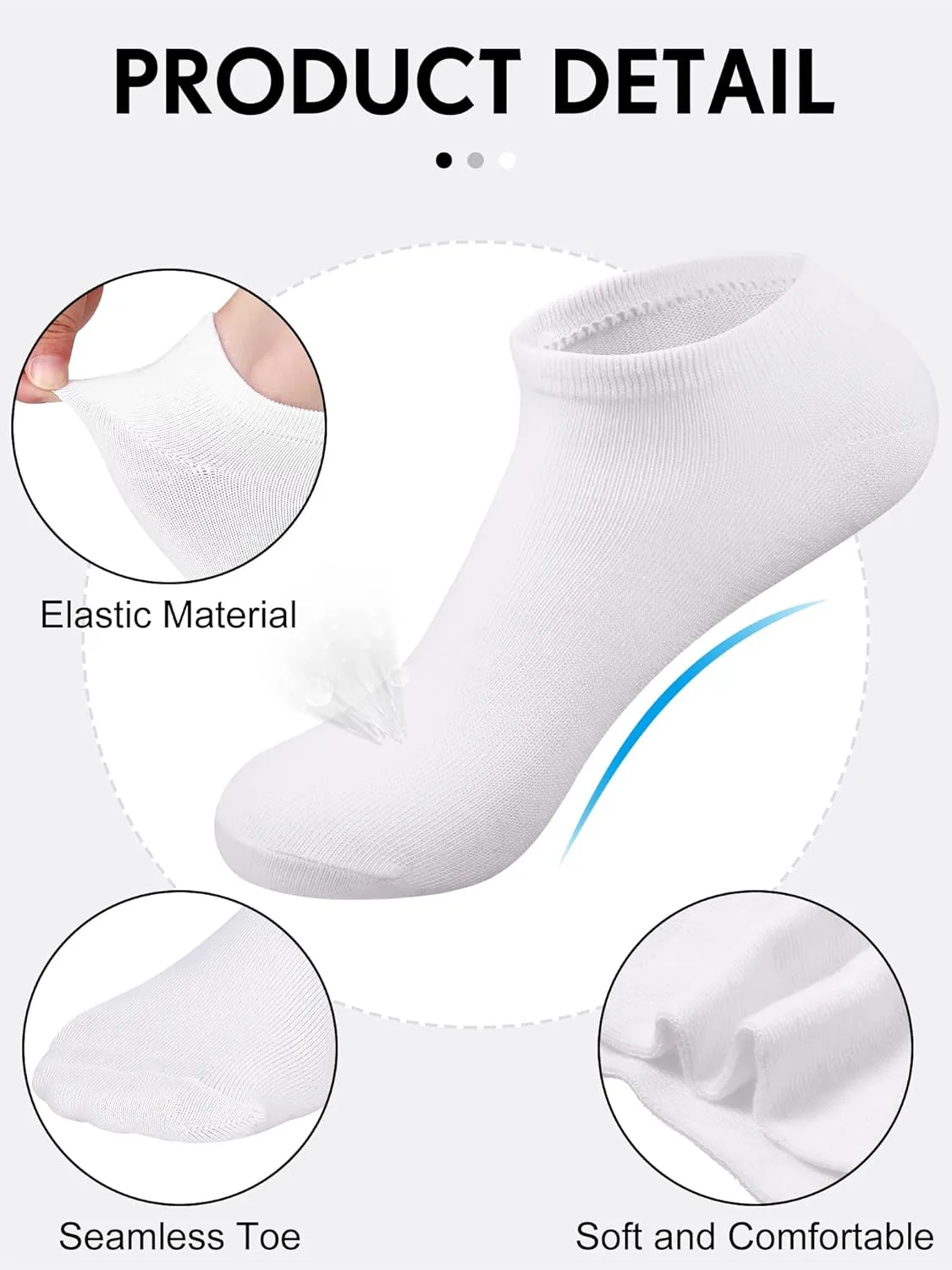 150 Pairs Low Cut Ankle Socks Pack Comfortable Wicking Lightweight Ankle Casual No Show Short Socks for Men Women