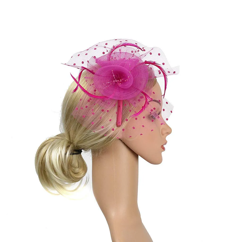 Accessories Fascinators Hats Women Tiny Tea Party hats for Girls Gatsby Accessoreis for Women Ascot Hats Flower
