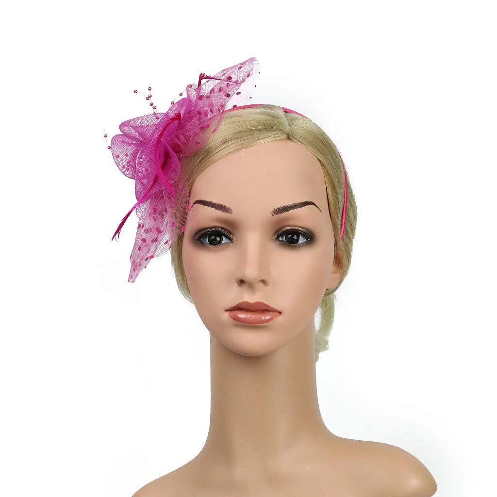 Accessories Fascinators Hats Women Tiny Tea Party hats for Girls Gatsby Accessoreis for Women Ascot Hats Flower