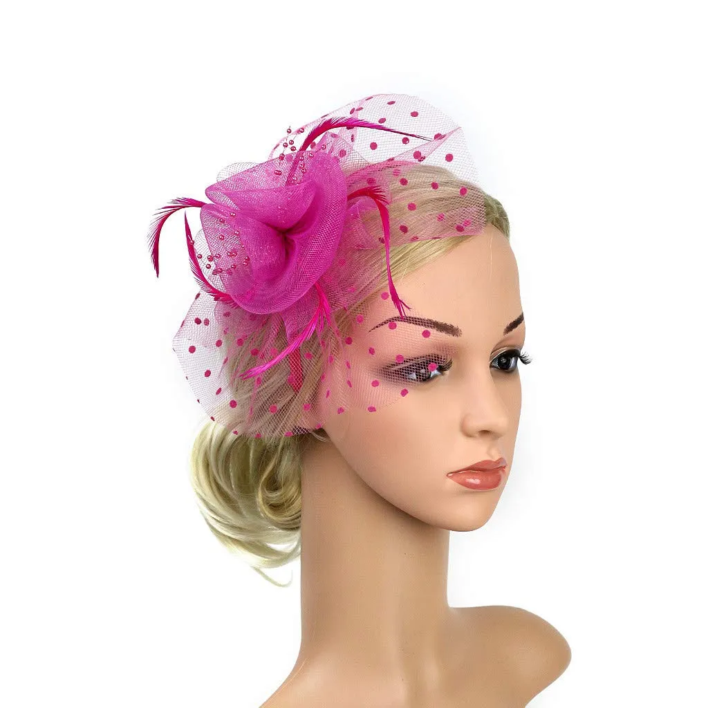 Accessories Fascinators Hats Women Tiny Tea Party hats for Girls Gatsby Accessoreis for Women Ascot Hats Flower