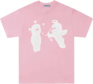 Aelfric Eden Mens Graphic Tees Cupid’s Love Arrow Oversized Tshirt Print Unisex Tee Y2K Causal Streetwear Tops