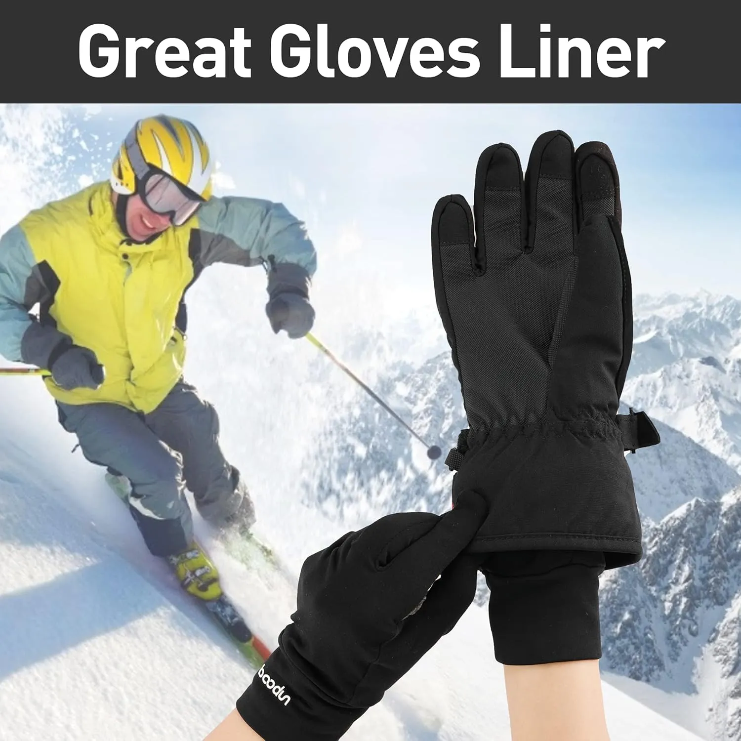 Arcweg Running Gloves Winter Thermal Anti-Slip Touchscreen Gloves Fleece Lining Gloves Men Women for Walking Cycling Driving