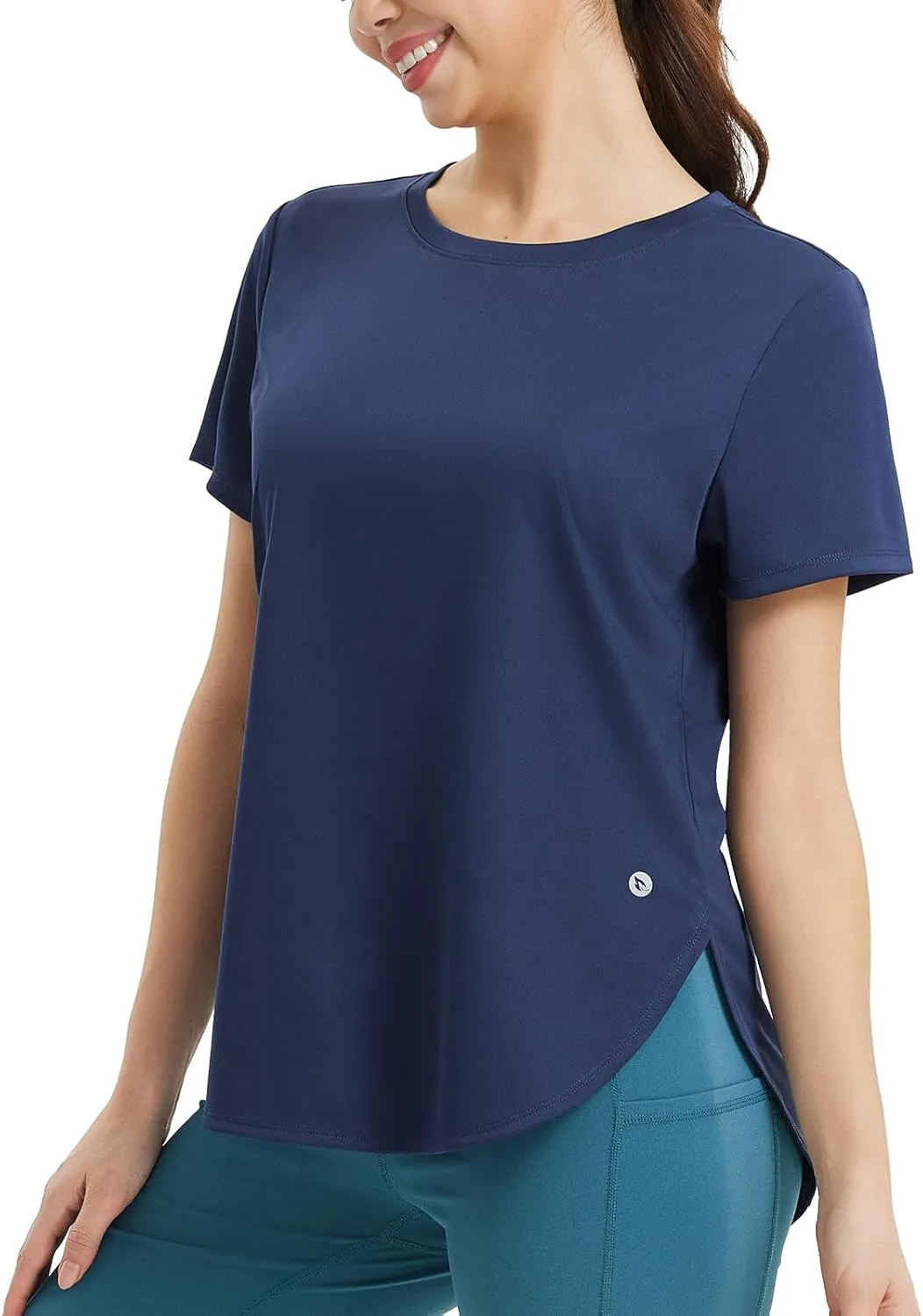 baleaf Women's Short Sleeve Workout Tops Athletic Running Shirts Quick Dry T-Shirts Loose Fit Gym Yoga Tee UPF 50 