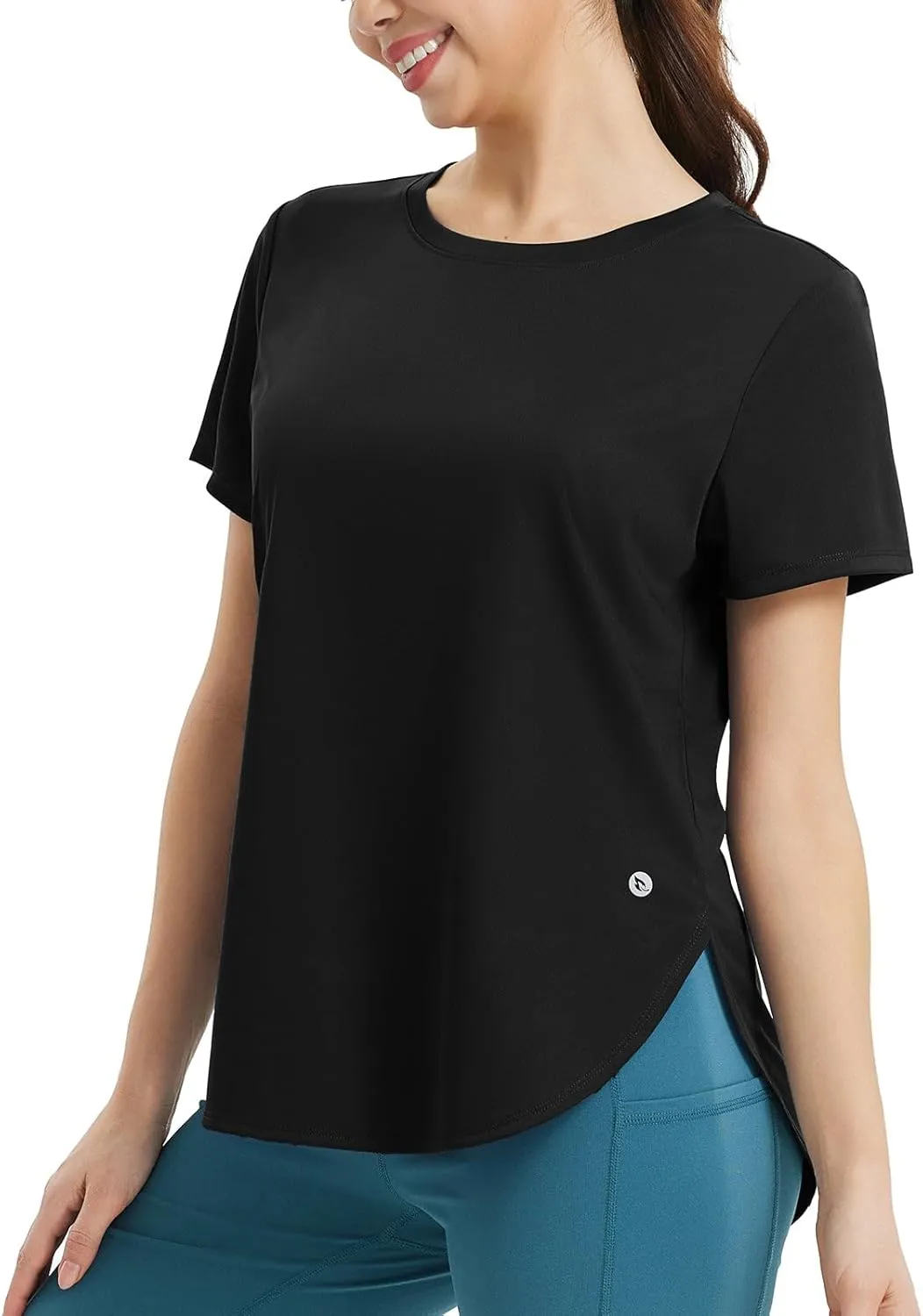 baleaf Women's Short Sleeve Workout Tops Athletic Running Shirts Quick Dry T-Shirts Loose Fit Gym Yoga Tee UPF 50 