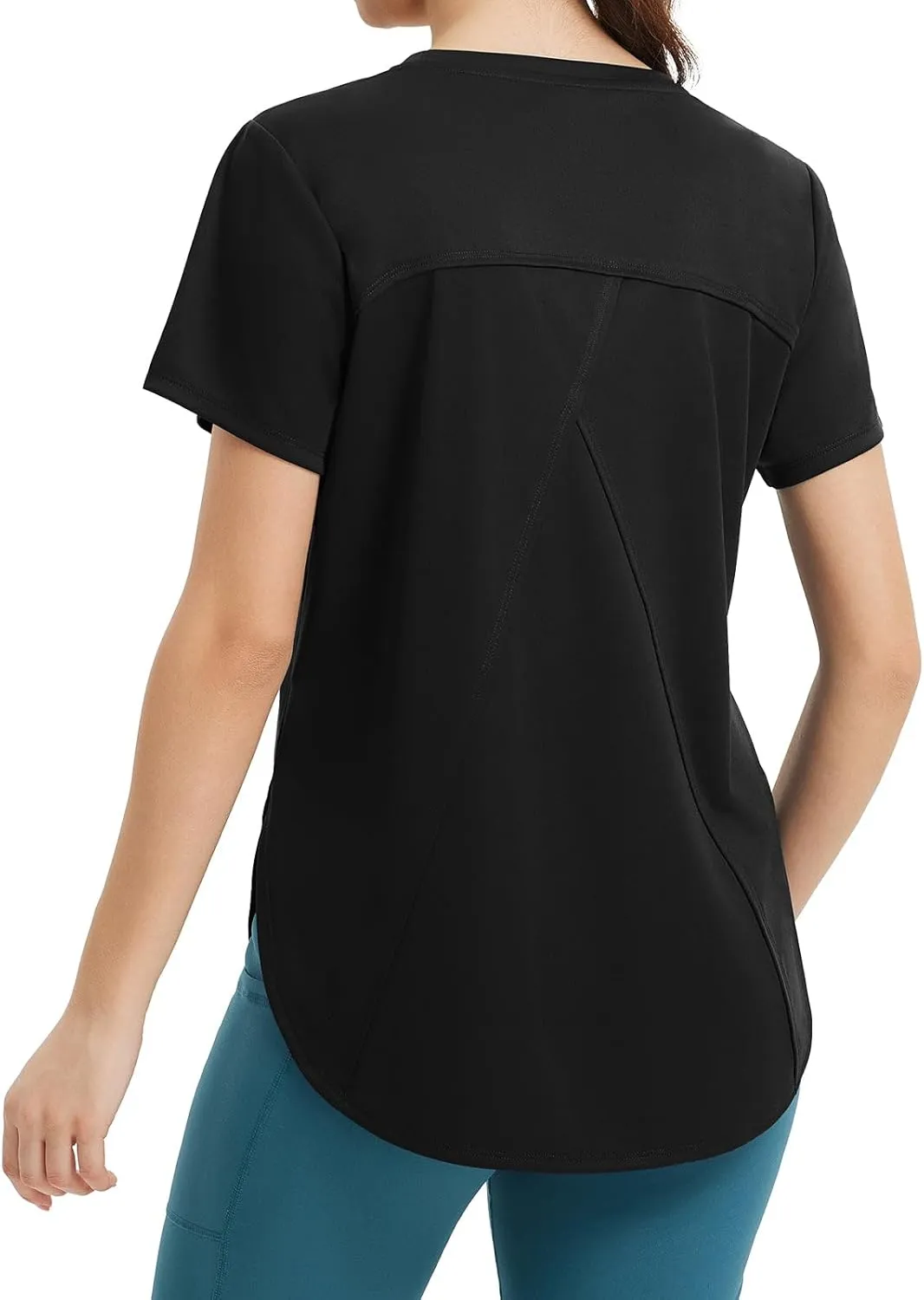 baleaf Women's Short Sleeve Workout Tops Athletic Running Shirts Quick Dry T-Shirts Loose Fit Gym Yoga Tee UPF 50 