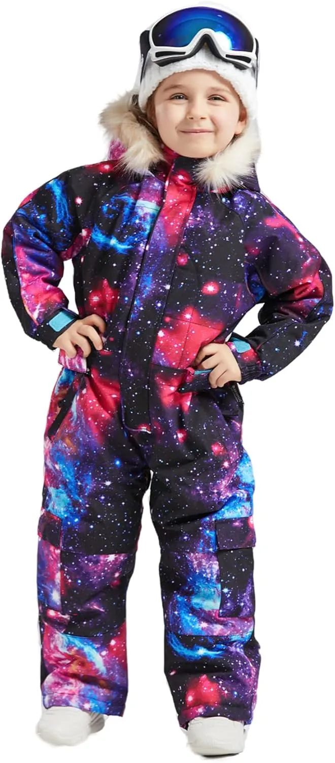 BGX Bluemagic Kids One Piece Snowsuits Overalls Ski Suits Jackets Coats Jumpsuits Winter Outdoor Waterproof Snowboarding