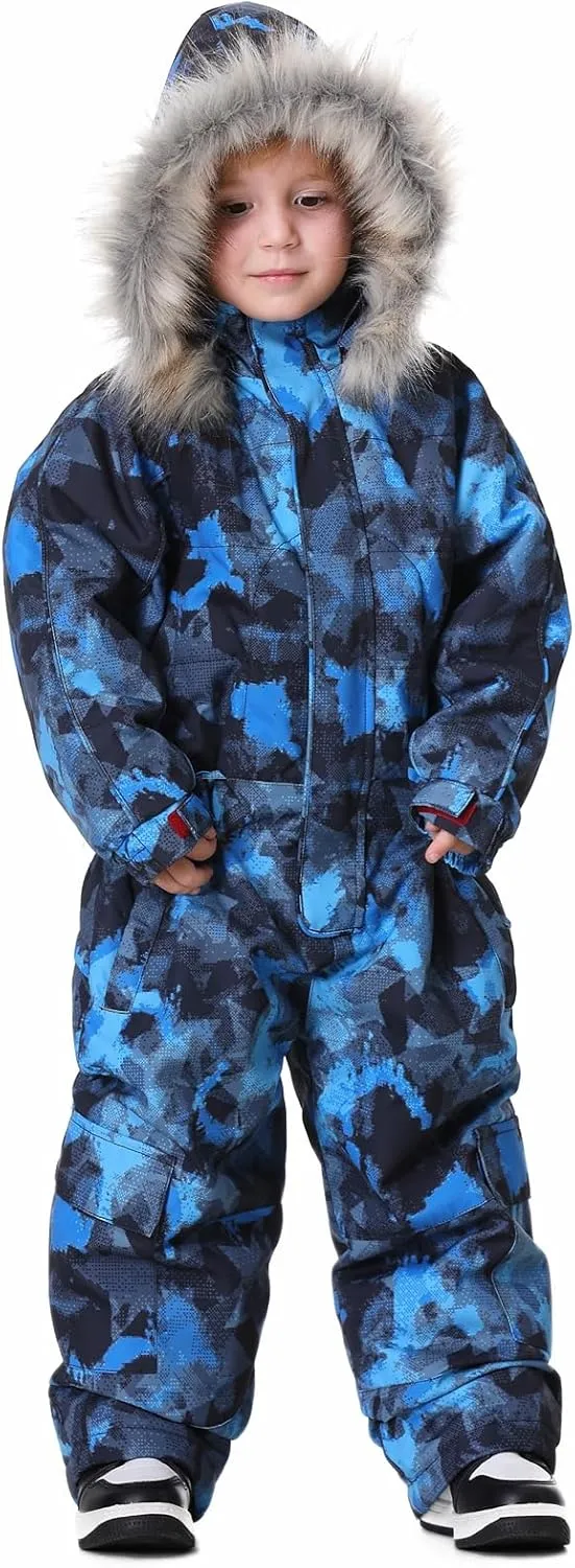 BGX Bluemagic Kids One Piece Snowsuits Overalls Ski Suits Jackets Coats Jumpsuits Winter Outdoor Waterproof Snowboarding