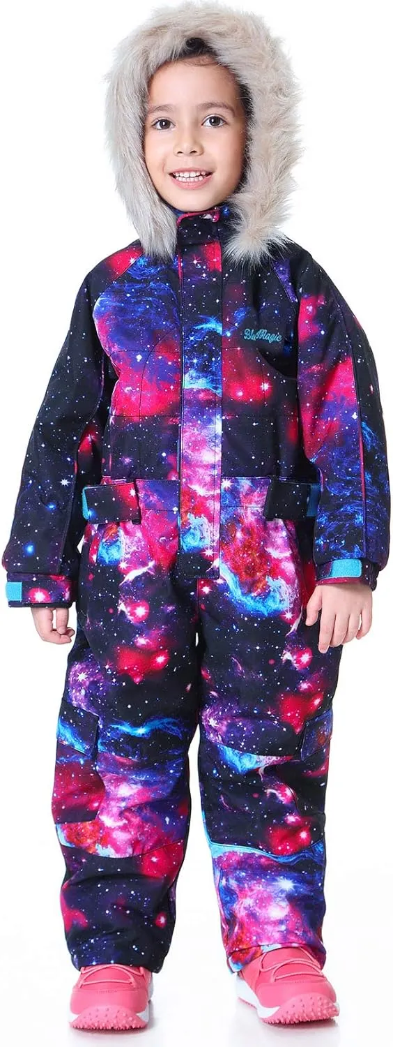 BGX Bluemagic Kids One Piece Snowsuits Overalls Ski Suits Jackets Coats Jumpsuits Winter Outdoor Waterproof Snowboarding