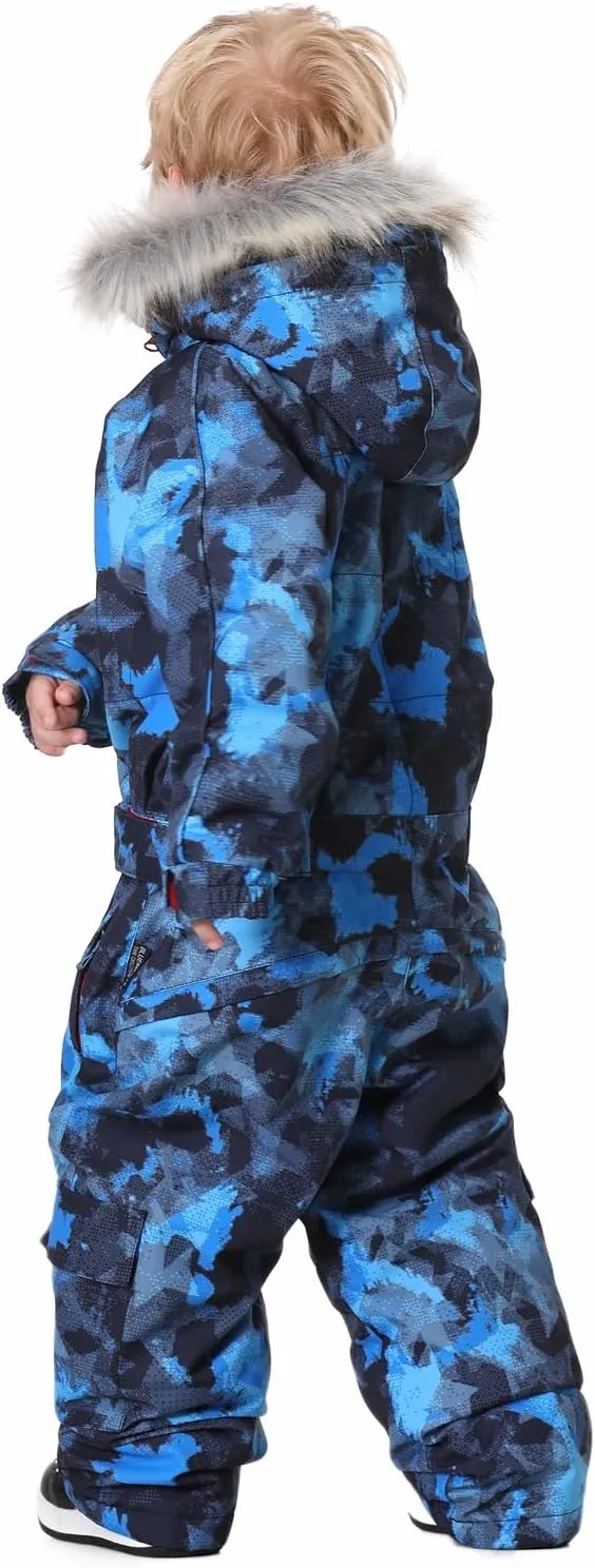 BGX Bluemagic Kids One Piece Snowsuits Overalls Ski Suits Jackets Coats Jumpsuits Winter Outdoor Waterproof Snowboarding