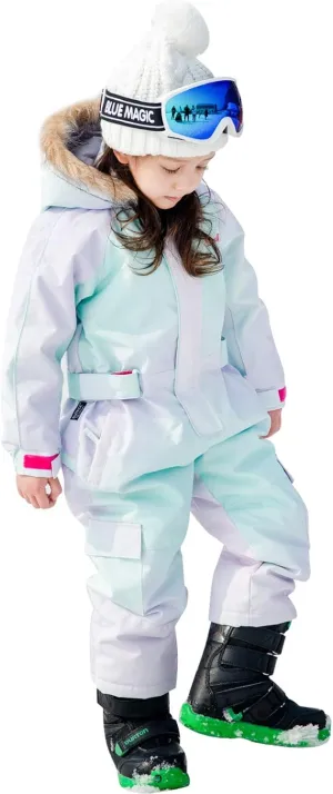 BGX Bluemagic Kids One Piece Snowsuits Overalls Ski Suits Jackets Coats Jumpsuits Winter Outdoor Waterproof Snowboarding