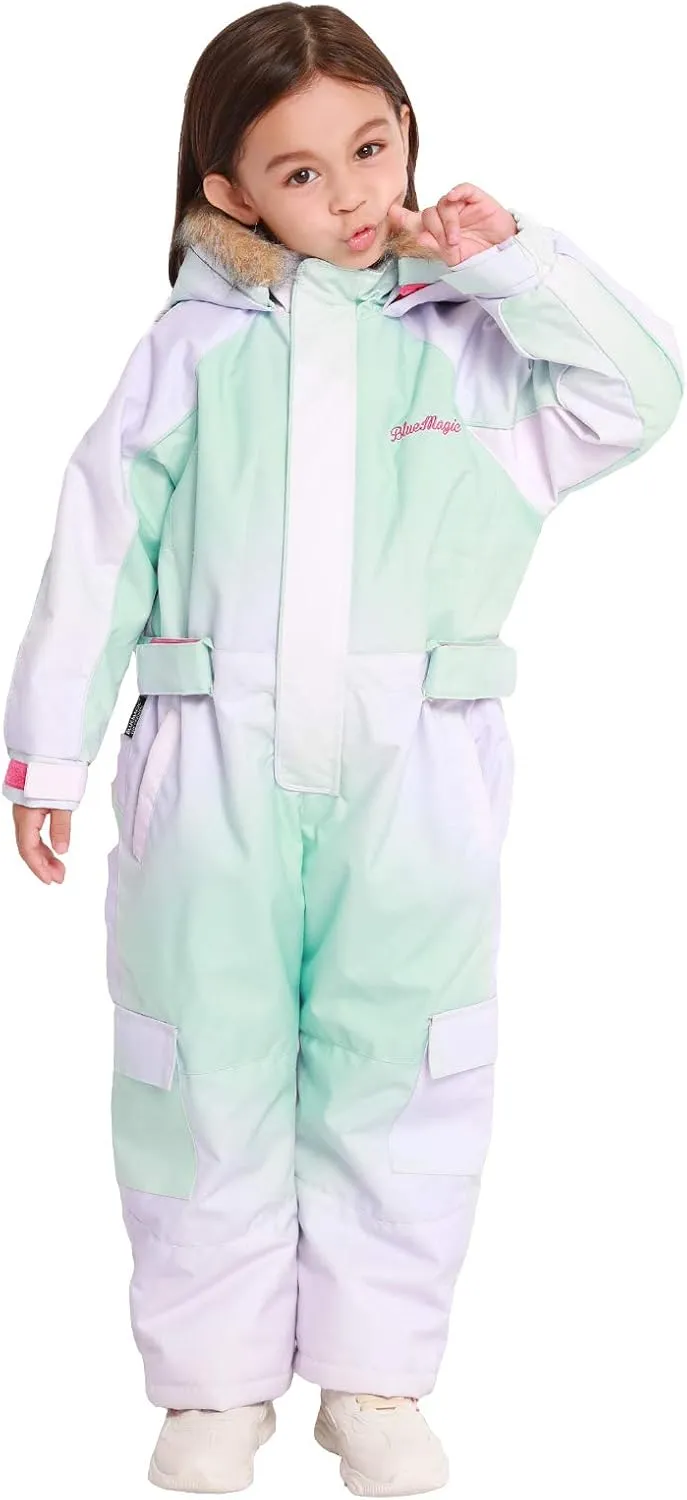 BGX Bluemagic Kids One Piece Snowsuits Overalls Ski Suits Jackets Coats Jumpsuits Winter Outdoor Waterproof Snowboarding