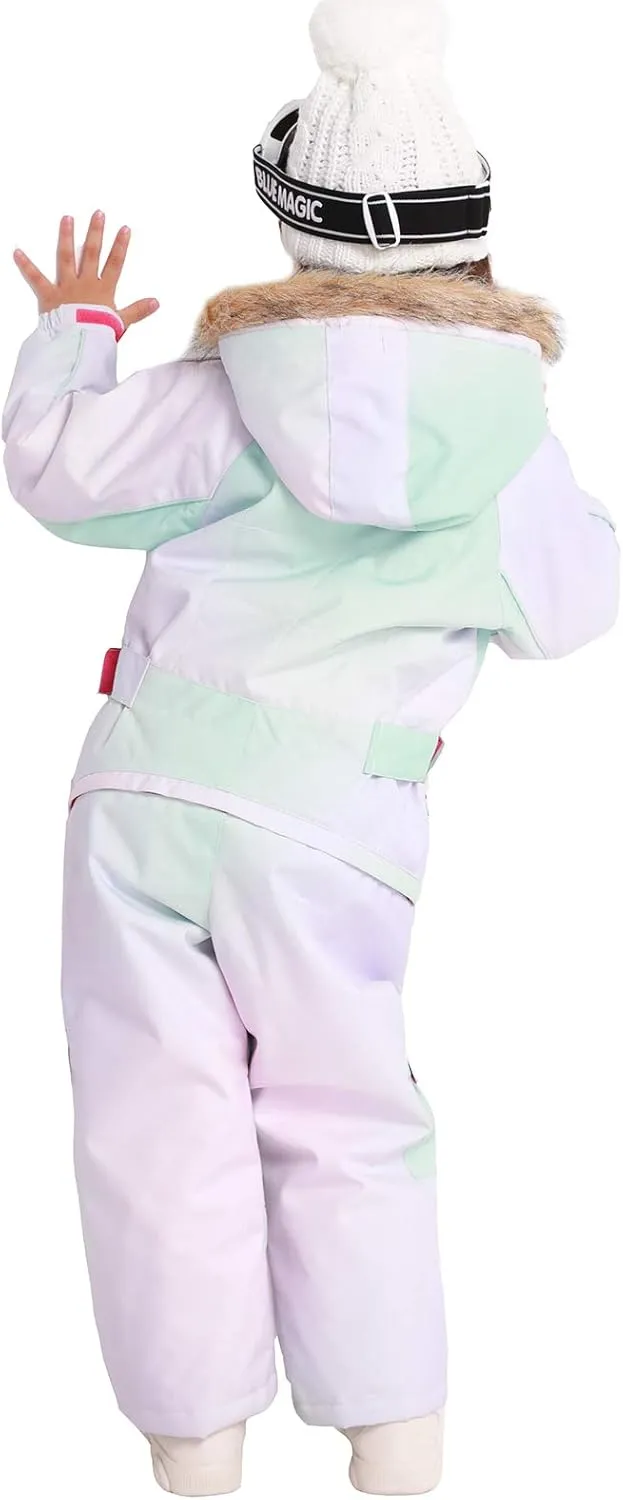 BGX Bluemagic Kids One Piece Snowsuits Overalls Ski Suits Jackets Coats Jumpsuits Winter Outdoor Waterproof Snowboarding