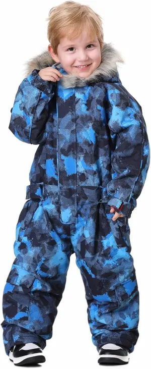 BGX Bluemagic Kids One Piece Snowsuits Overalls Ski Suits Jackets Coats Jumpsuits Winter Outdoor Waterproof Snowboarding