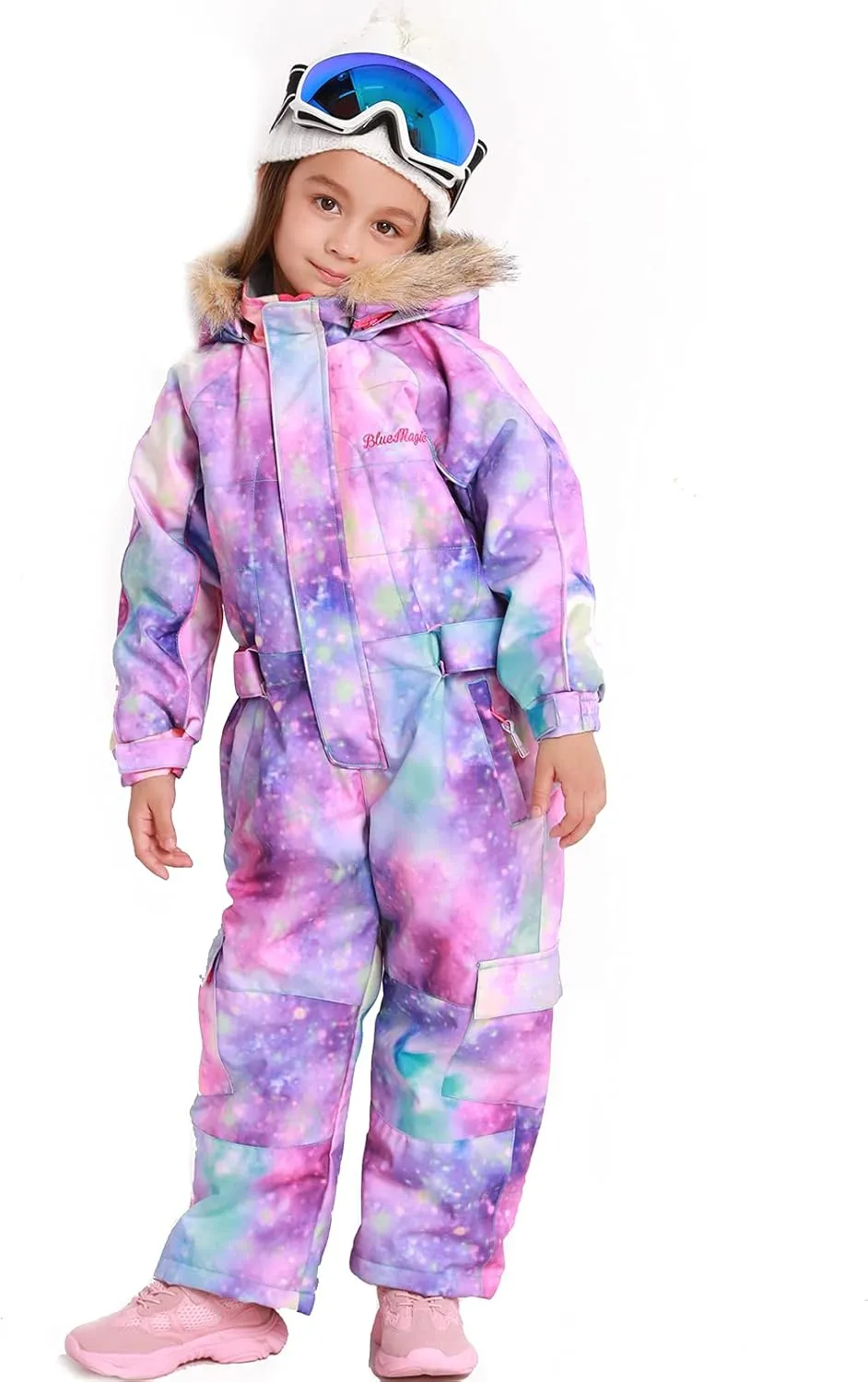 BGX Bluemagic Kids One Piece Snowsuits Overalls Ski Suits Jackets Coats Jumpsuits Winter Outdoor Waterproof Snowboarding
