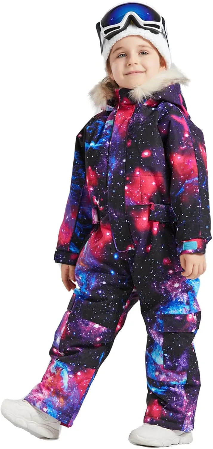 BGX Bluemagic Kids One Piece Snowsuits Overalls Ski Suits Jackets Coats Jumpsuits Winter Outdoor Waterproof Snowboarding