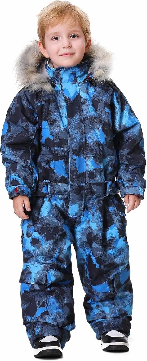 BGX Bluemagic Kids One Piece Snowsuits Overalls Ski Suits Jackets Coats Jumpsuits Winter Outdoor Waterproof Snowboarding