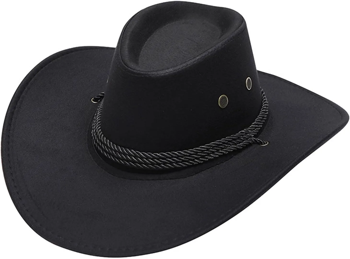 Big Wide Brim Belt Buckle Panama Rancher Hat Fedora Wide Brim Western Hat Classic Western Cowboy Hat for Women Men