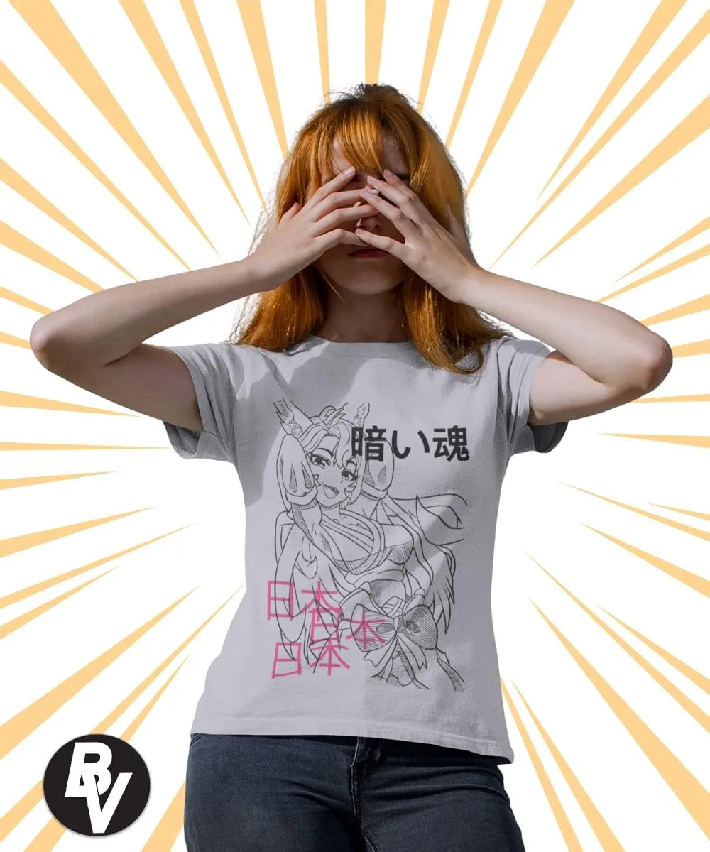 BROOKLYN VERTICAL 4-Pack Anime Japanese Art Short Sleeve Printed T-Shirts for Boys and Girls Ages 6 to 20| Size S-XL