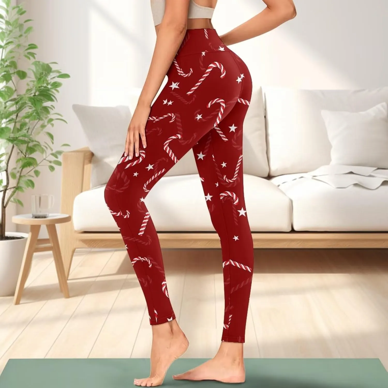 Buybai Women High Waisted Yoga Pants with Pockets Compression Pants Fitness Gym Running Leggings
