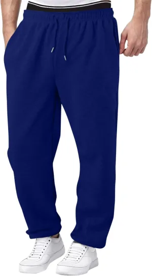 Cargo Work Pant Men's Twill Casual Pull-On Pants Gym Yoga Sweatpants Multiple Pockets Baggy Joggers Sweat Pant