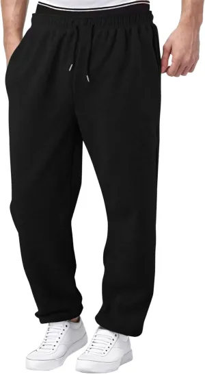 Cargo Work Pant Men's Twill Casual Pull-On Pants Gym Yoga Sweatpants Multiple Pockets Baggy Joggers Sweat Pant