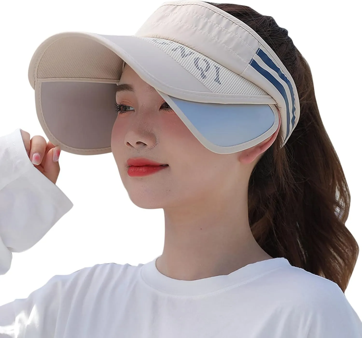 Casual Top Hat Sun Hat Outdoor Peaked Cap Womens Large Brim Outdoor Hats for Women Sun Protection Sports Empty Sun Hat