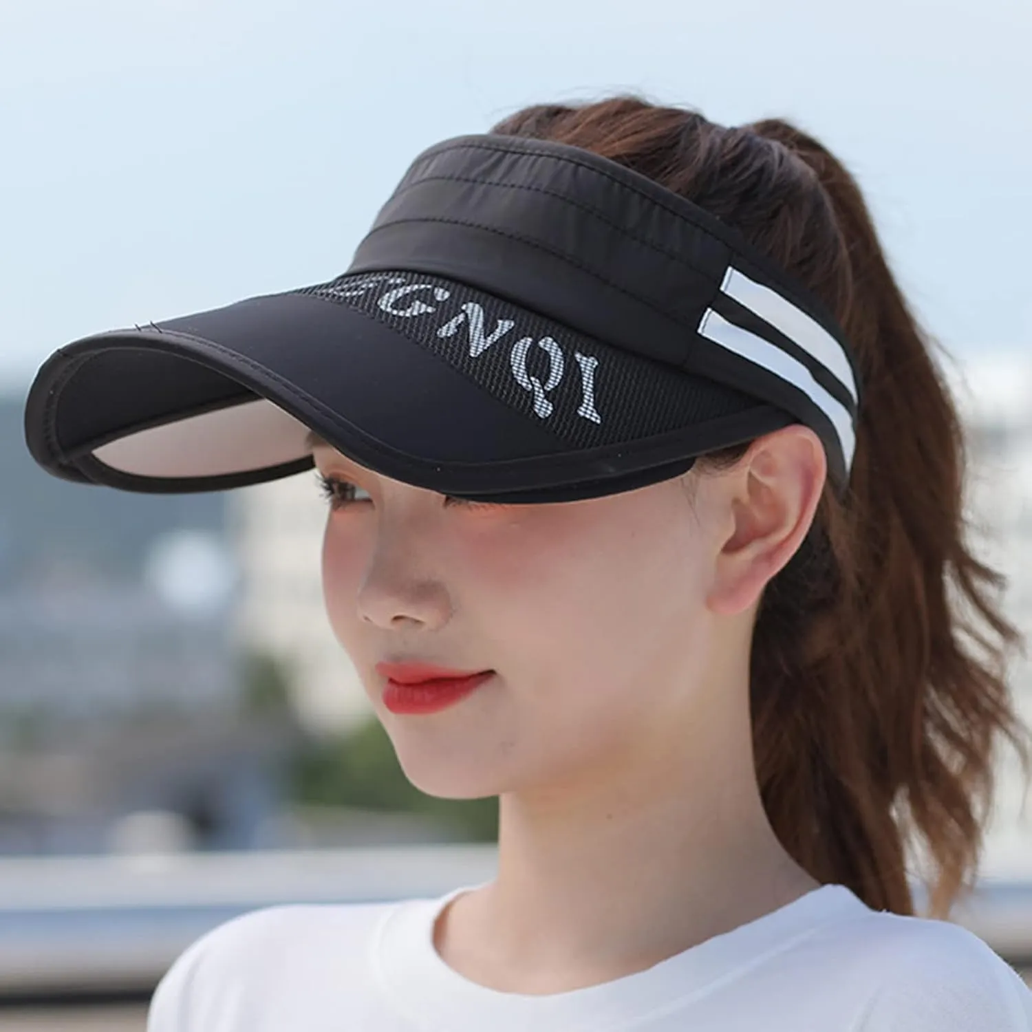 Casual Top Hat Sun Hat Outdoor Peaked Cap Womens Large Brim Outdoor Hats for Women Sun Protection Sports Empty Sun Hat