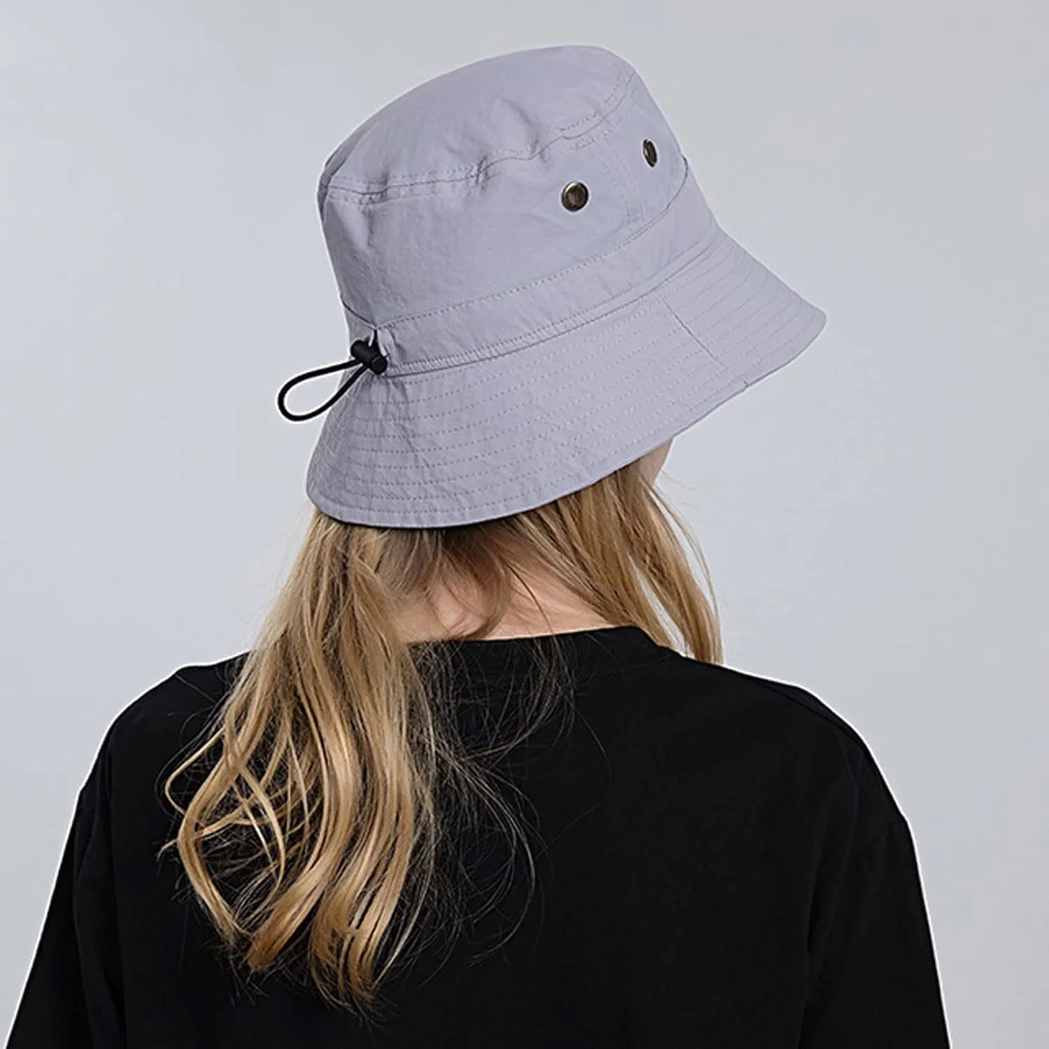Cotton Bucket Hat for Women Men Wide Brim Solid Colors Sun Hats Unisex Outdoor Sports Fisherman Cap