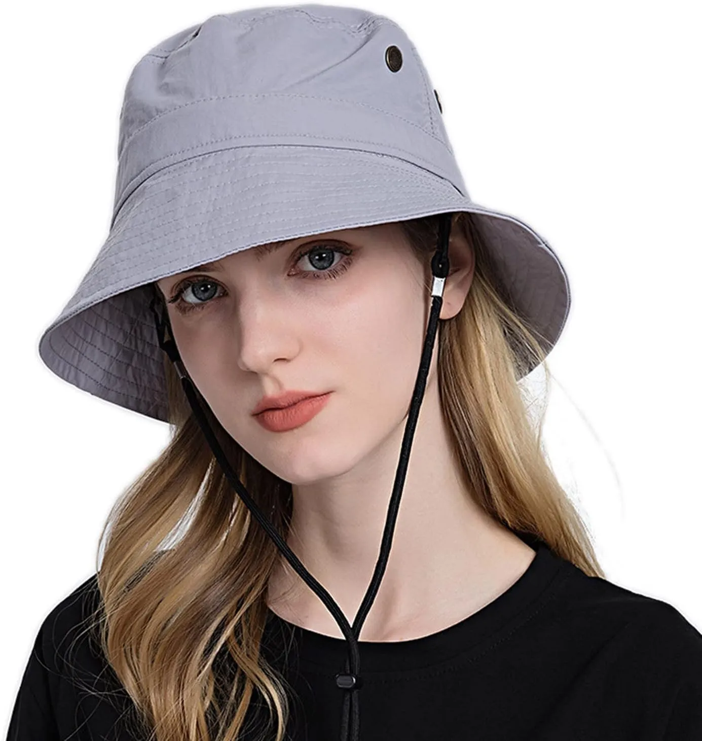Cotton Bucket Hat for Women Men Wide Brim Solid Colors Sun Hats Unisex Outdoor Sports Fisherman Cap