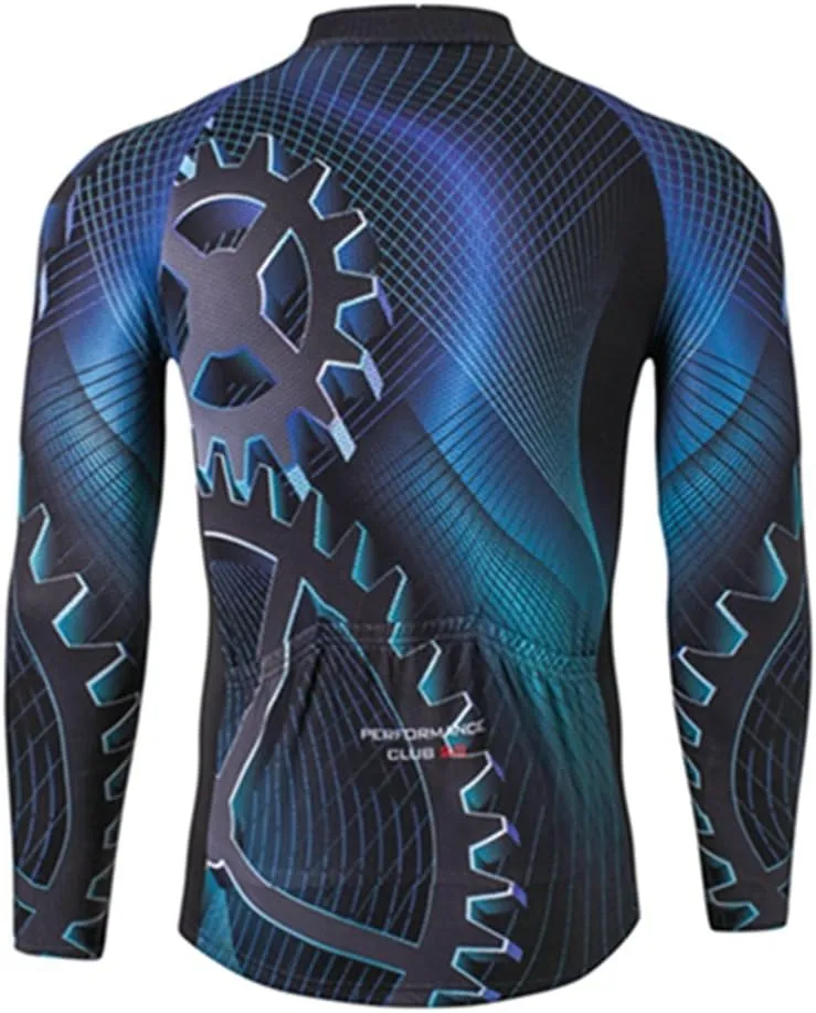 Cycling Jersey Long Sleeve Mens Shirts Breathable Jackets