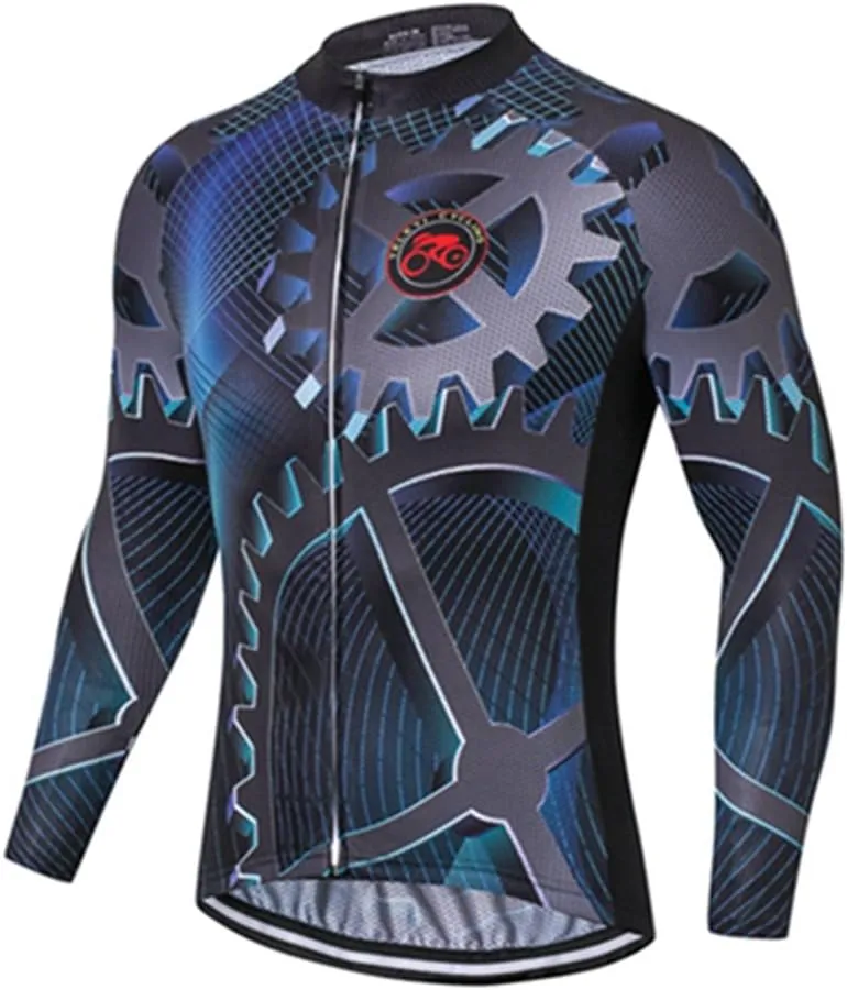 Cycling Jersey Long Sleeve Mens Shirts Breathable Jackets