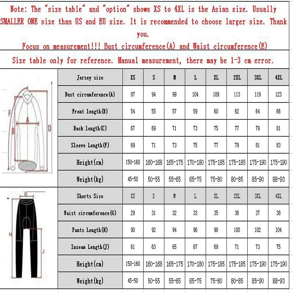 Cycling Jersey Long Sleeve Mens Shirts Breathable Jackets