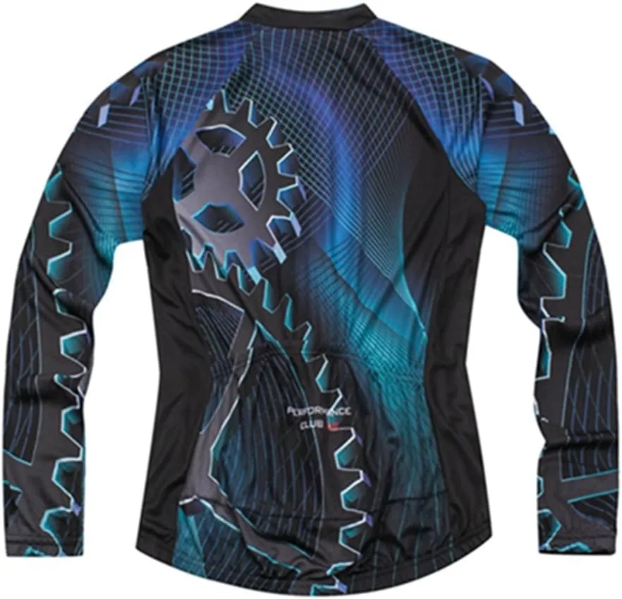 Cycling Jersey Long Sleeve Mens Shirts Breathable Jackets