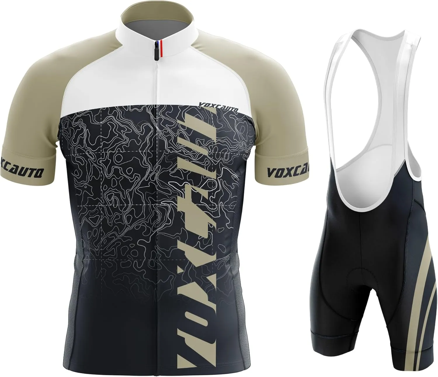 Cycling Jerseys Men Set Bike Clothing for Men Short Sleeve Bike Jacket and Cycling Bibs Pants with 9D Gel Pad