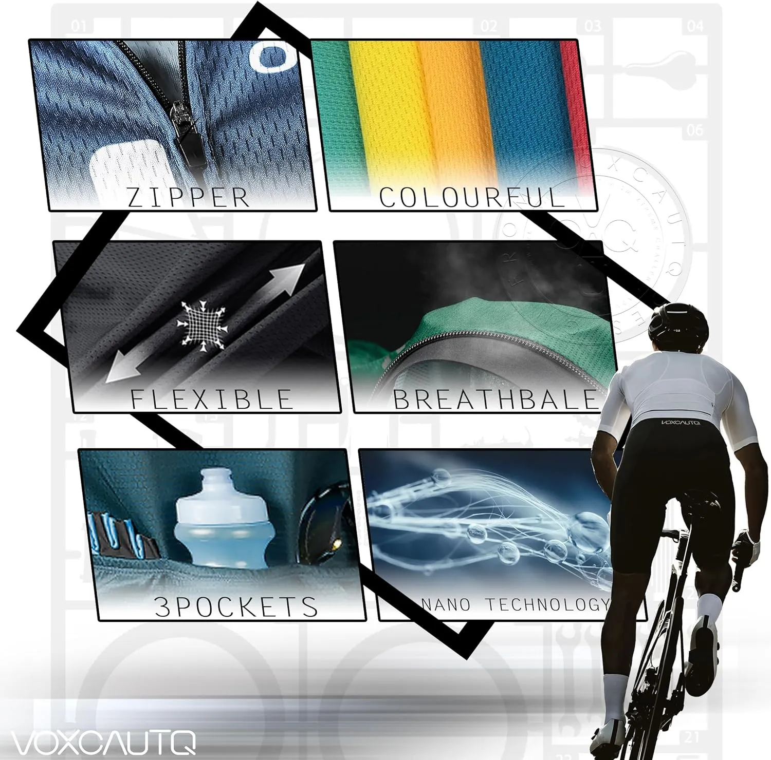 Cycling Jerseys Men Set Bike Clothing for Men Short Sleeve Bike Jacket and Cycling Bibs Pants with 9D Gel Pad