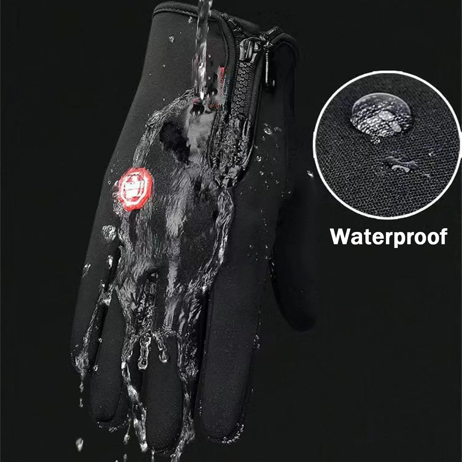 Dazzlesport Heated Gloves, Cozy Season Outdoor Sports Gloves Short Plus Velvet Windproof