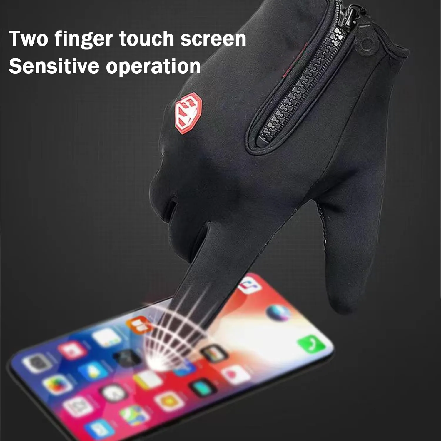 Dazzlesport Heated Gloves, Cozy Season Outdoor Sports Gloves Short Plus Velvet Windproof