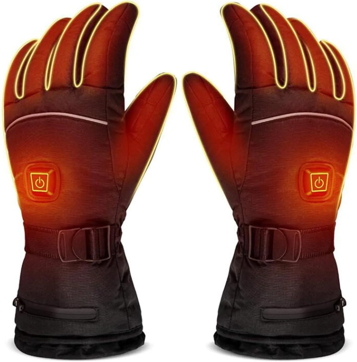dubb Heated Gloves Male Female USB Rechargeable 3 Levels Adjustable Keep Warm Waterproof Breathable Used for Winter Outdoor Riding Skiing