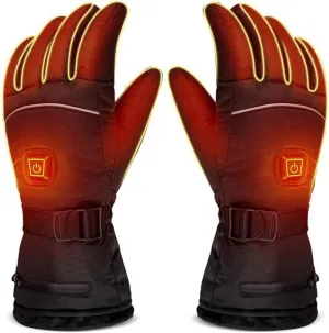 dubb Heated Gloves Male Female USB Rechargeable 3 Levels Adjustable Keep Warm Waterproof Breathable Used for Winter Outdoor Riding Skiing