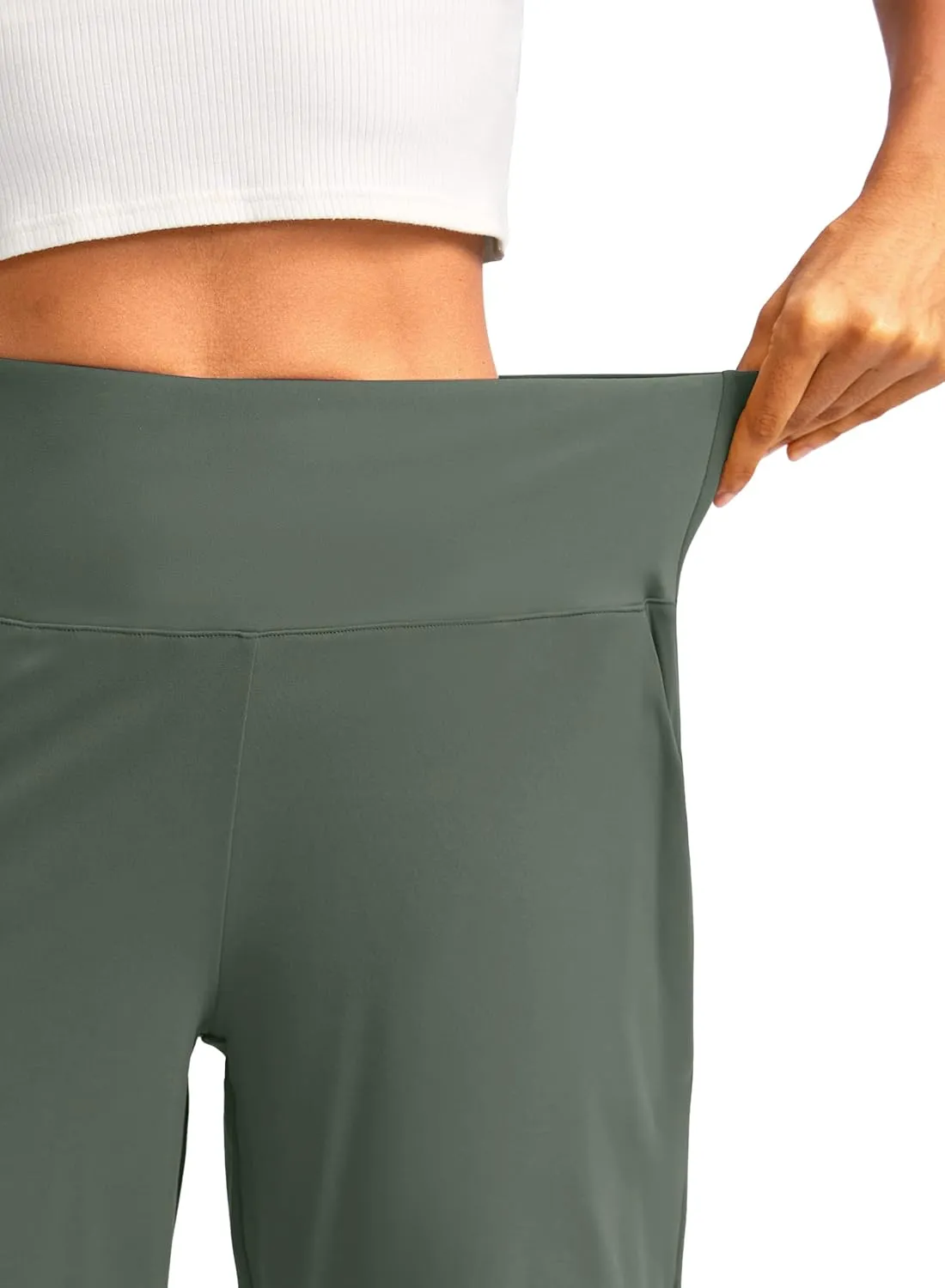G Gradual Women's 12" Bermuda Long Shorts with Pockets High Waisted Stretch Knee Length Shorts for Women Summer Walking