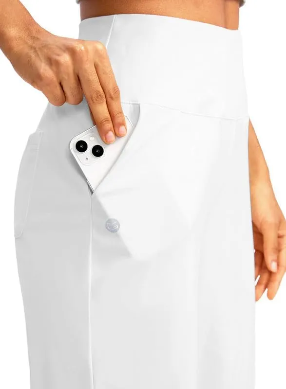 G Gradual Women's 12" Bermuda Long Shorts with Pockets High Waisted Stretch Knee Length Shorts for Women Summer Walking