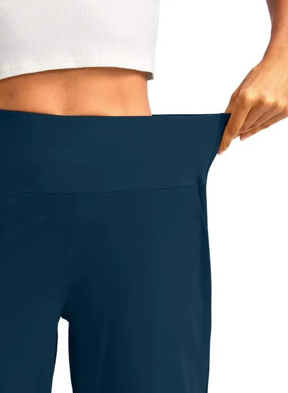 G Gradual Women's 12" Bermuda Long Shorts with Pockets High Waisted Stretch Knee Length Shorts for Women Summer Walking