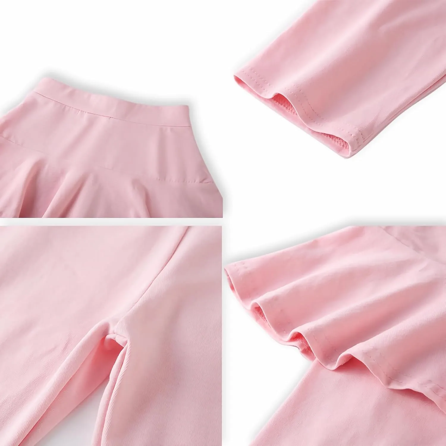 Girls' Knee Length Shorts with Skirt Capri Leggings Kids Summer Casual Sports Shorts 3-11 Years