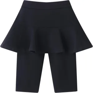 Girls' Knee Length Shorts with Skirt Capri Leggings Kids Summer Casual Sports Shorts 3-11 Years