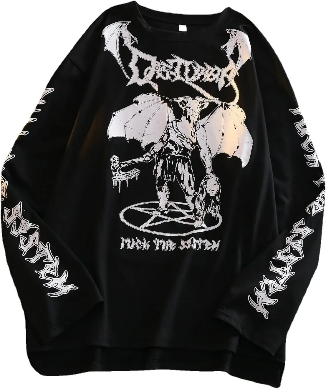 Gothic Cartoon Horror Graphic T-Shirt Women Character Print Loose Punk Japanese Pullover Top Harajuku Street Tees …