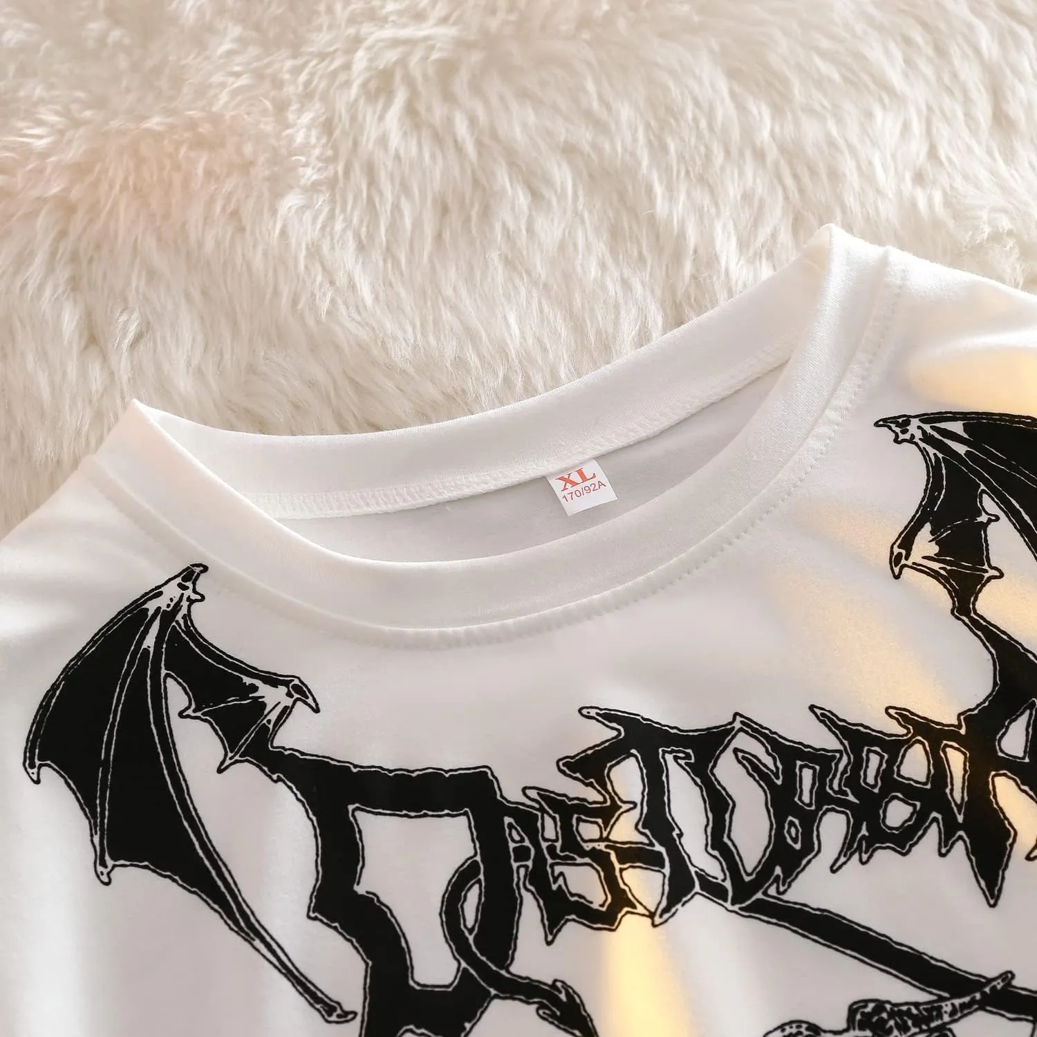 Gothic Cartoon Horror Graphic T-Shirt Women Character Print Loose Punk Japanese Pullover Top Harajuku Street Tees …