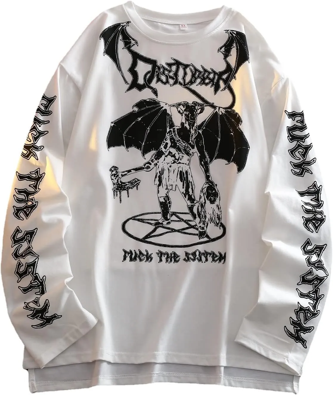 Gothic Cartoon Horror Graphic T-Shirt Women Character Print Loose Punk Japanese Pullover Top Harajuku Street Tees …