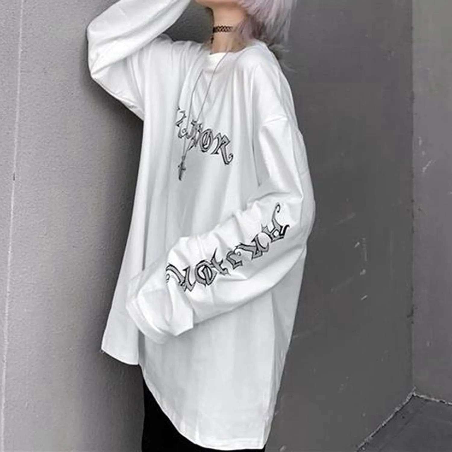 Gothic Cartoon Horror Graphic T-Shirt Women Character Print Loose Punk Japanese Pullover Top Harajuku Street Tees …
